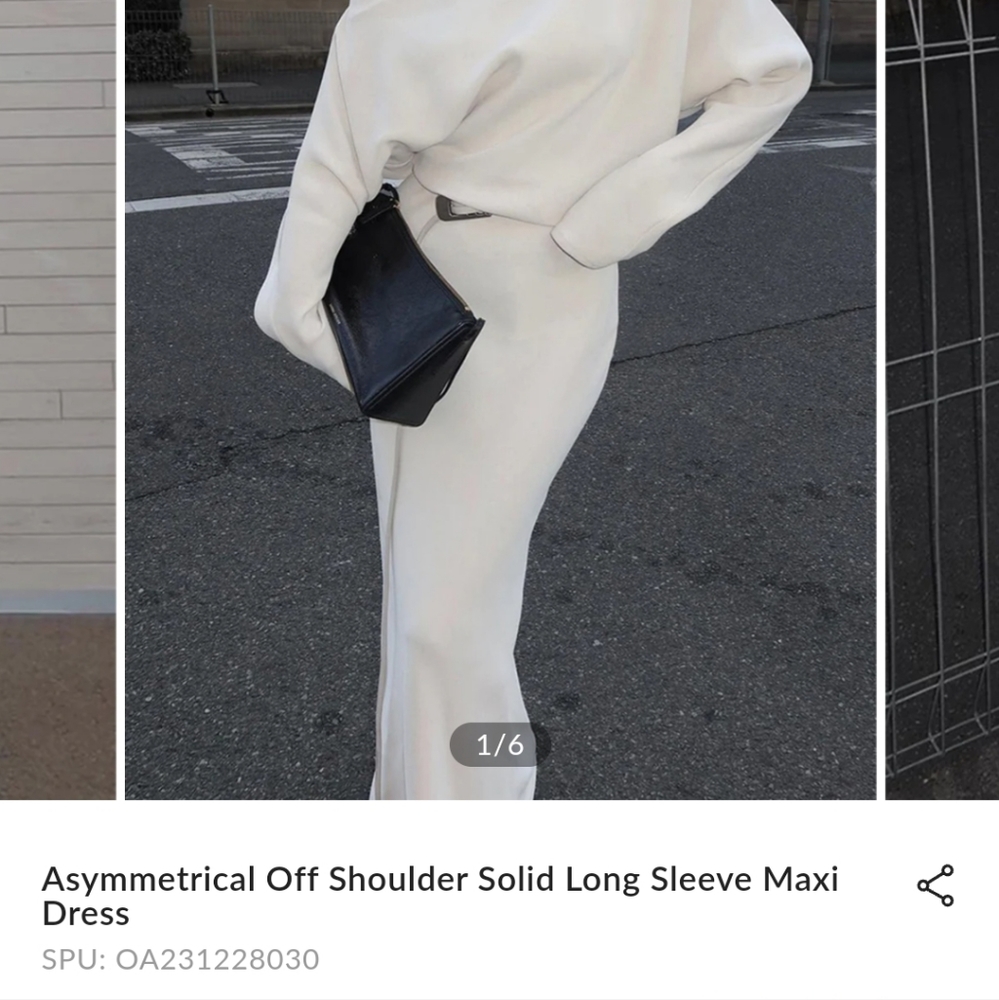 Commense white maxi dress